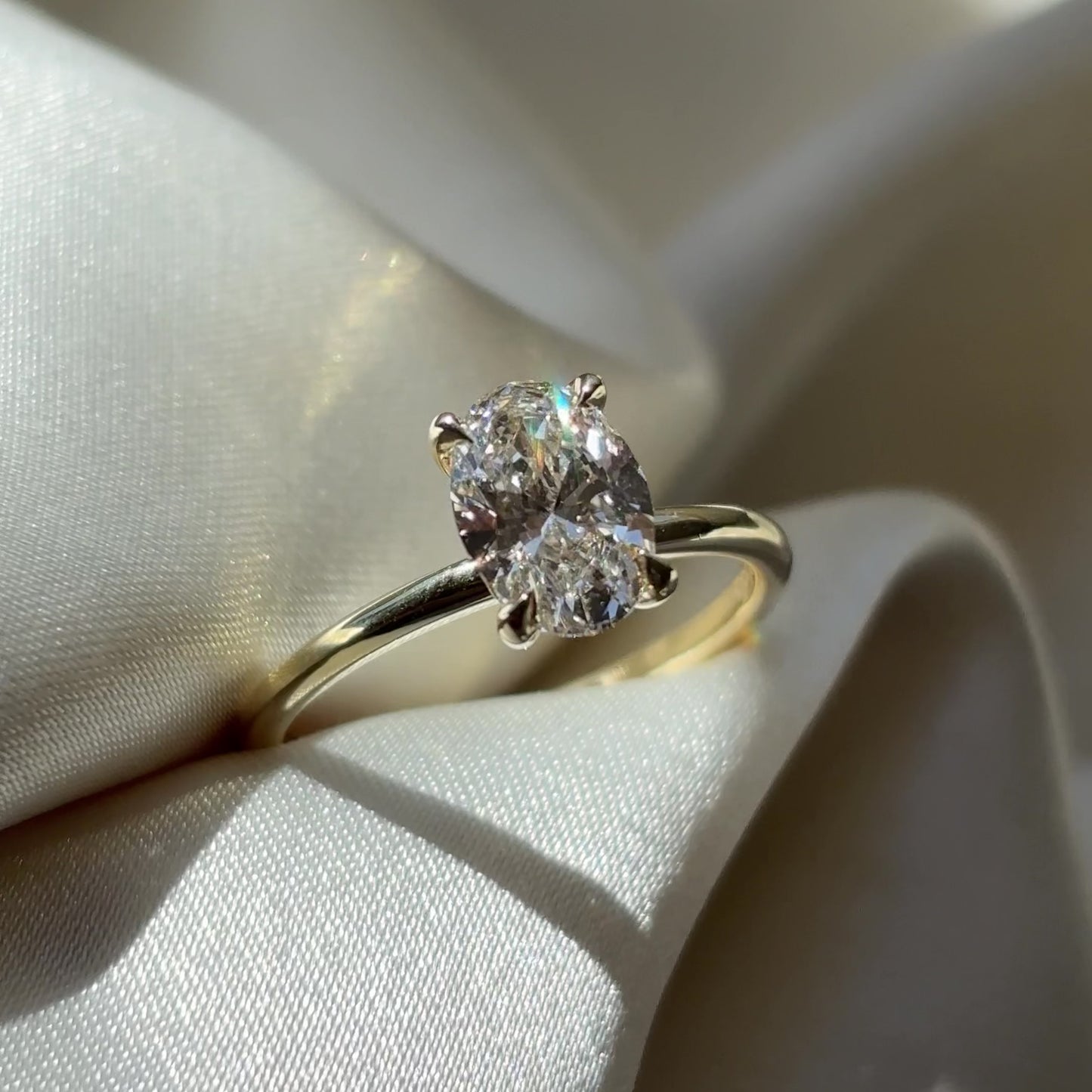The Luise Ring® - 1.26ct Lab Diamond Oval Solitaire