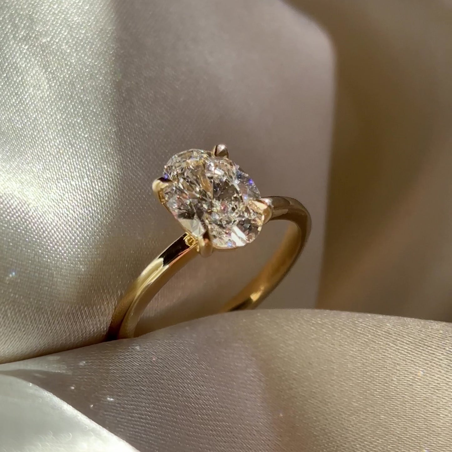 The Luise Ring® - 1.53ct Lab Diamond Oval Solitaire
