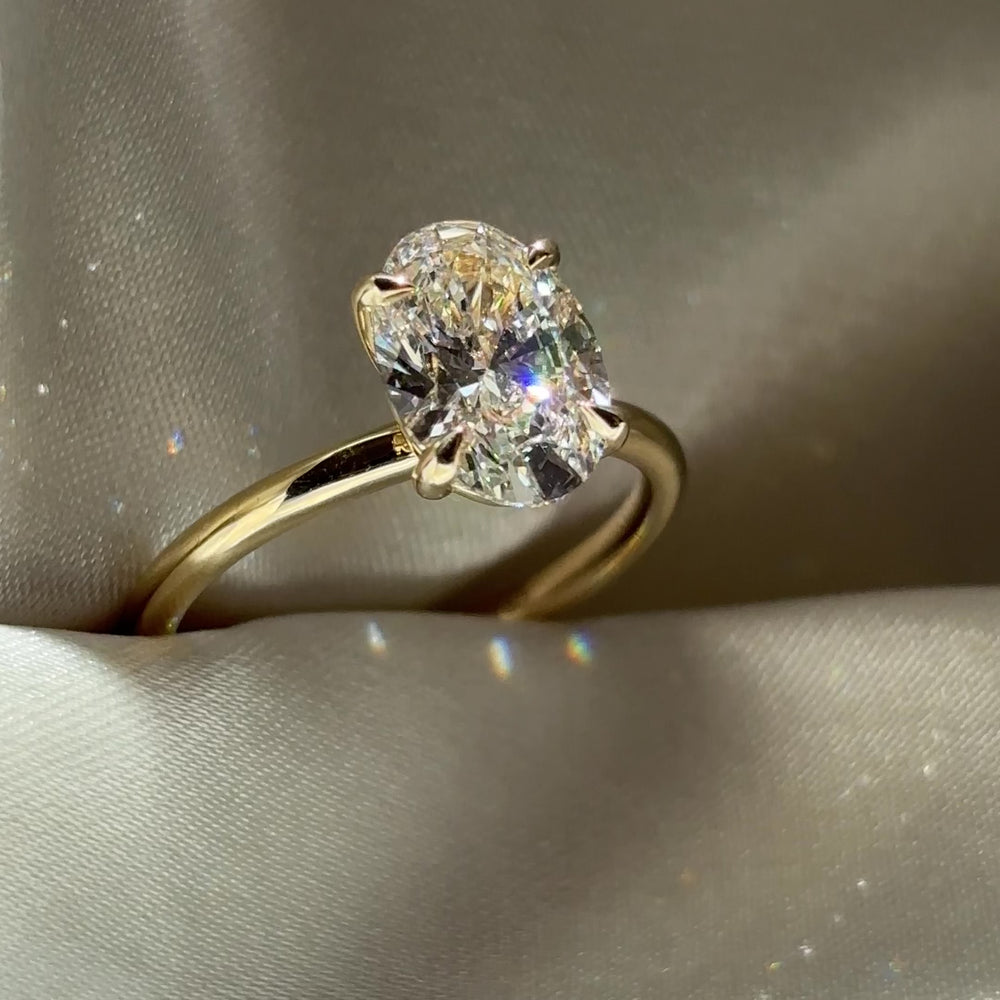 The Luise Ring® - 2.05ct Lab Grown Diamond Oval Solitaire