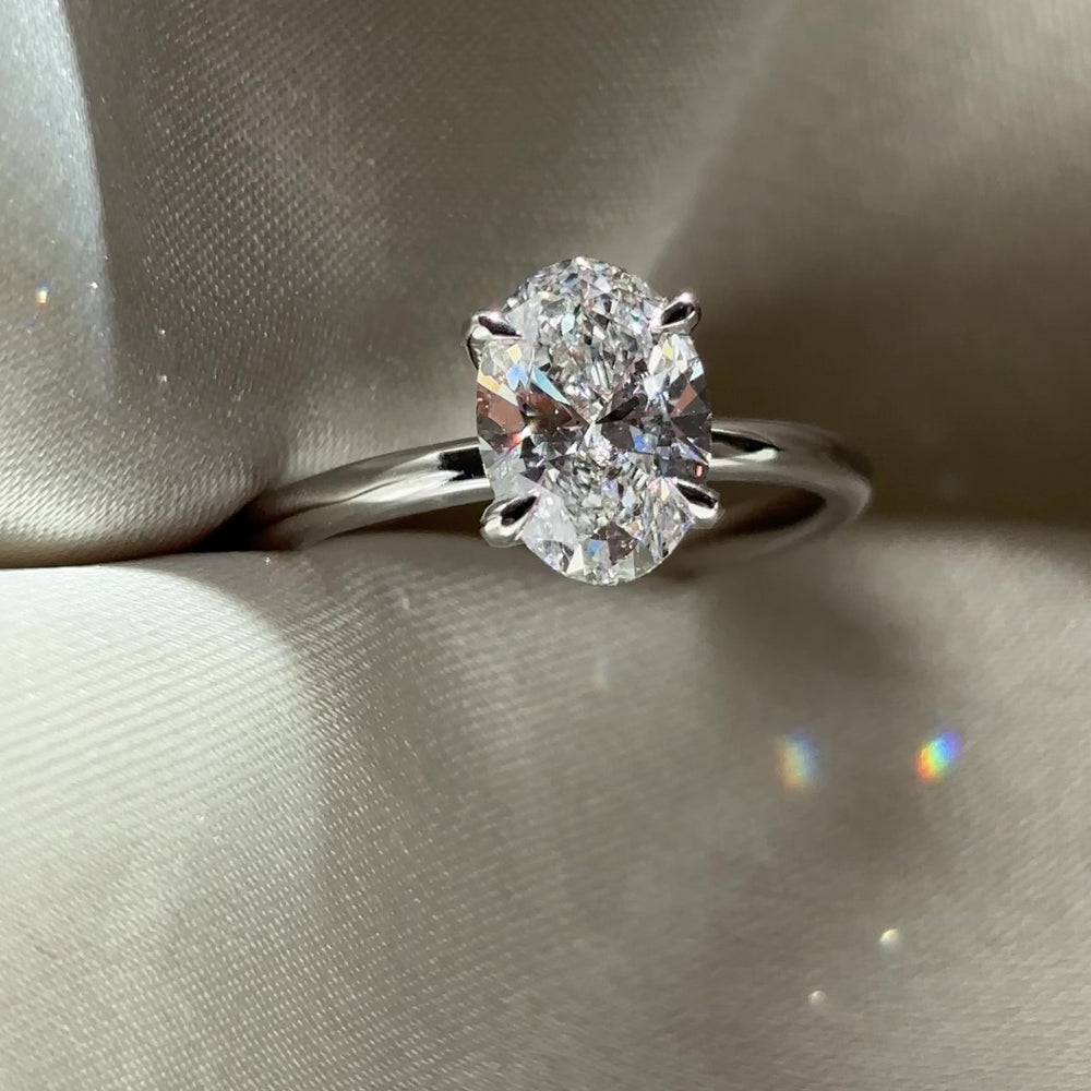 The Luise Ring® - 1.50ct Lab Grown Diamond Oval Solitaire