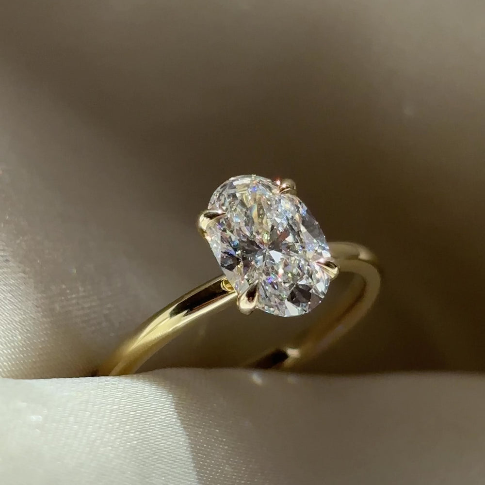 The Luise Ring® - 1.50ct Lab Grown Diamond Oval Solitaire