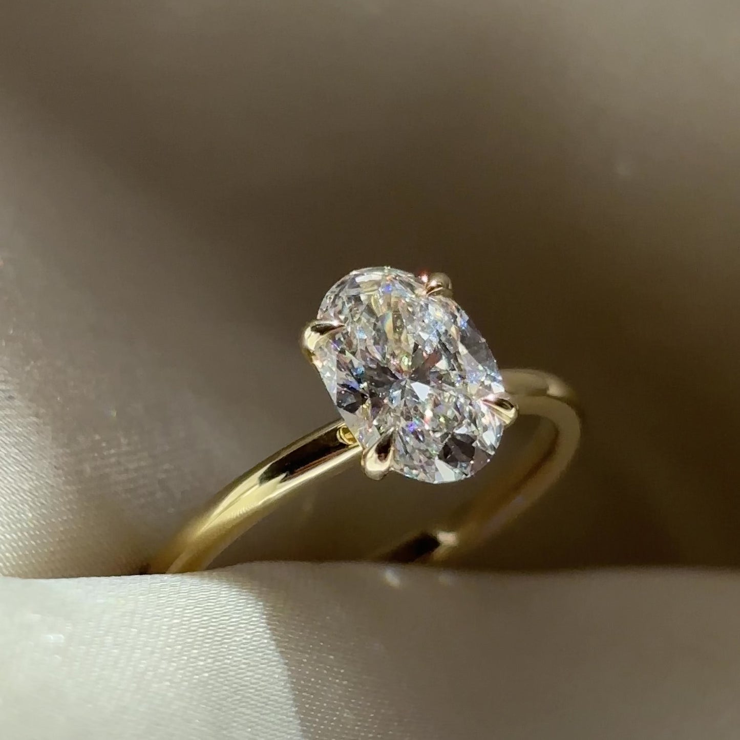 The Luise Ring® - 1.50ct Lab Grown Diamond Oval Solitaire