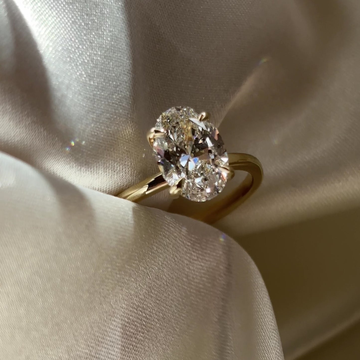 The Luise Ring - 2.02ct Lab Grown Diamond Oval Solitaire