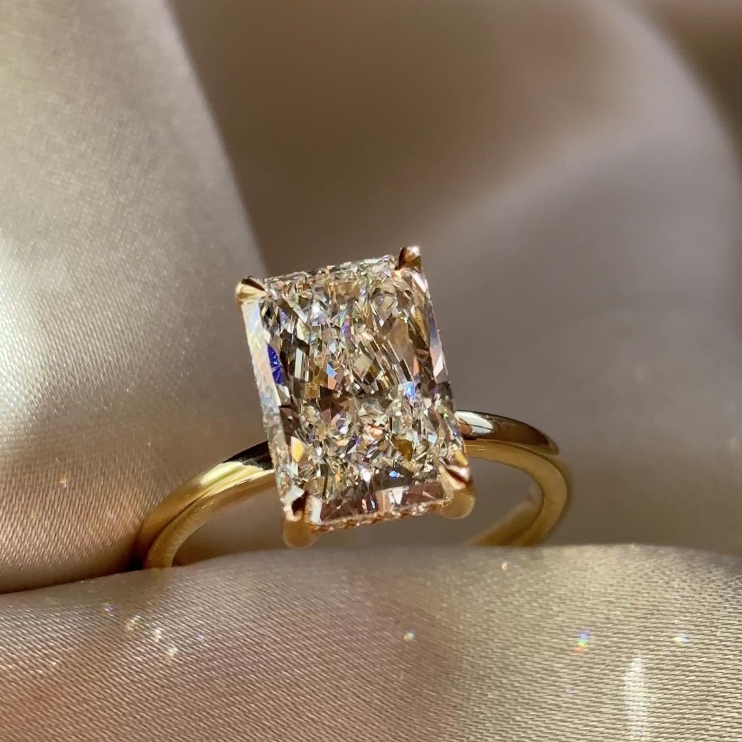 The Vienna Ring - 3.76ct Lab Diamond Radiant Solitaire