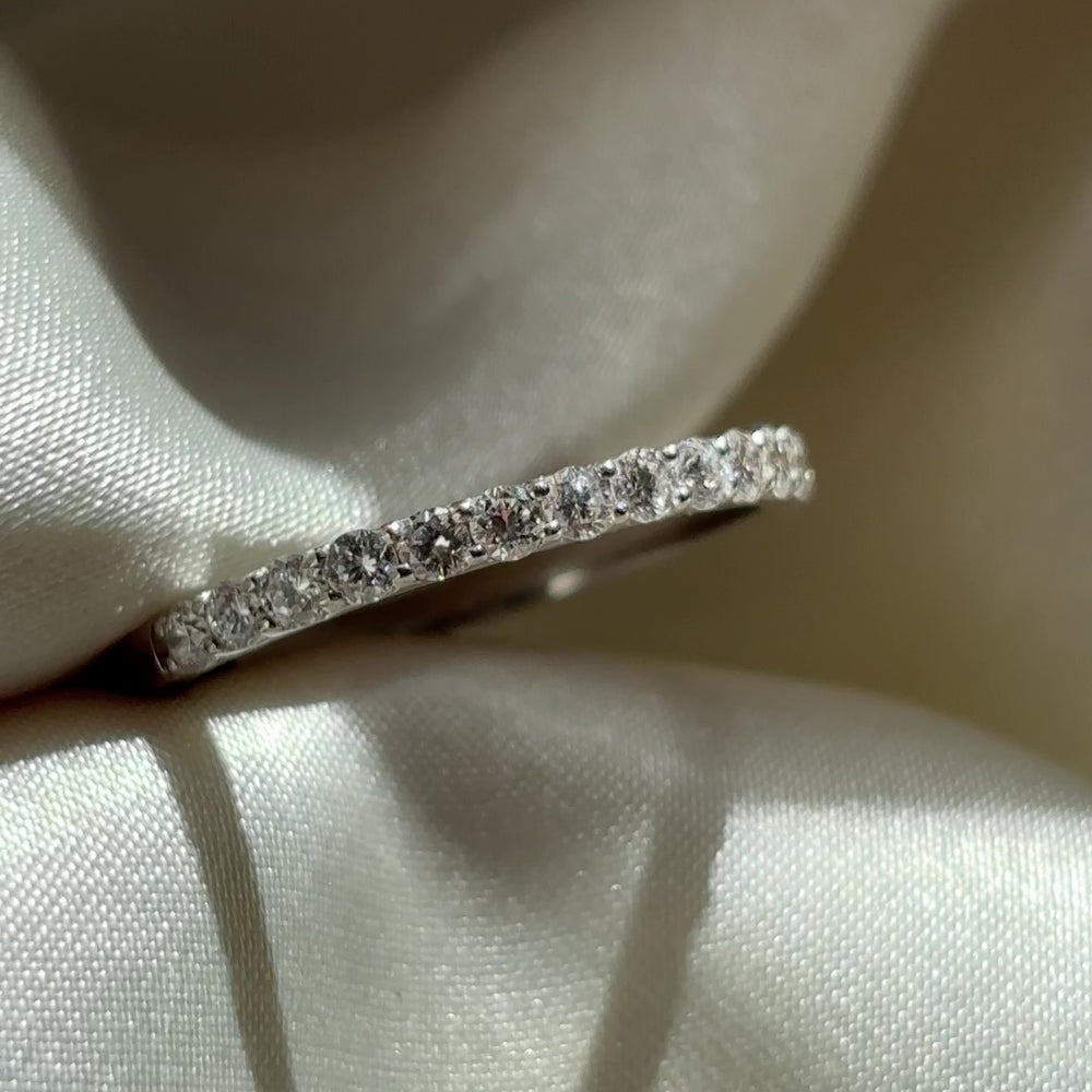 The Ava Ring - Custom Lab Diamond Pavé Wedding Band