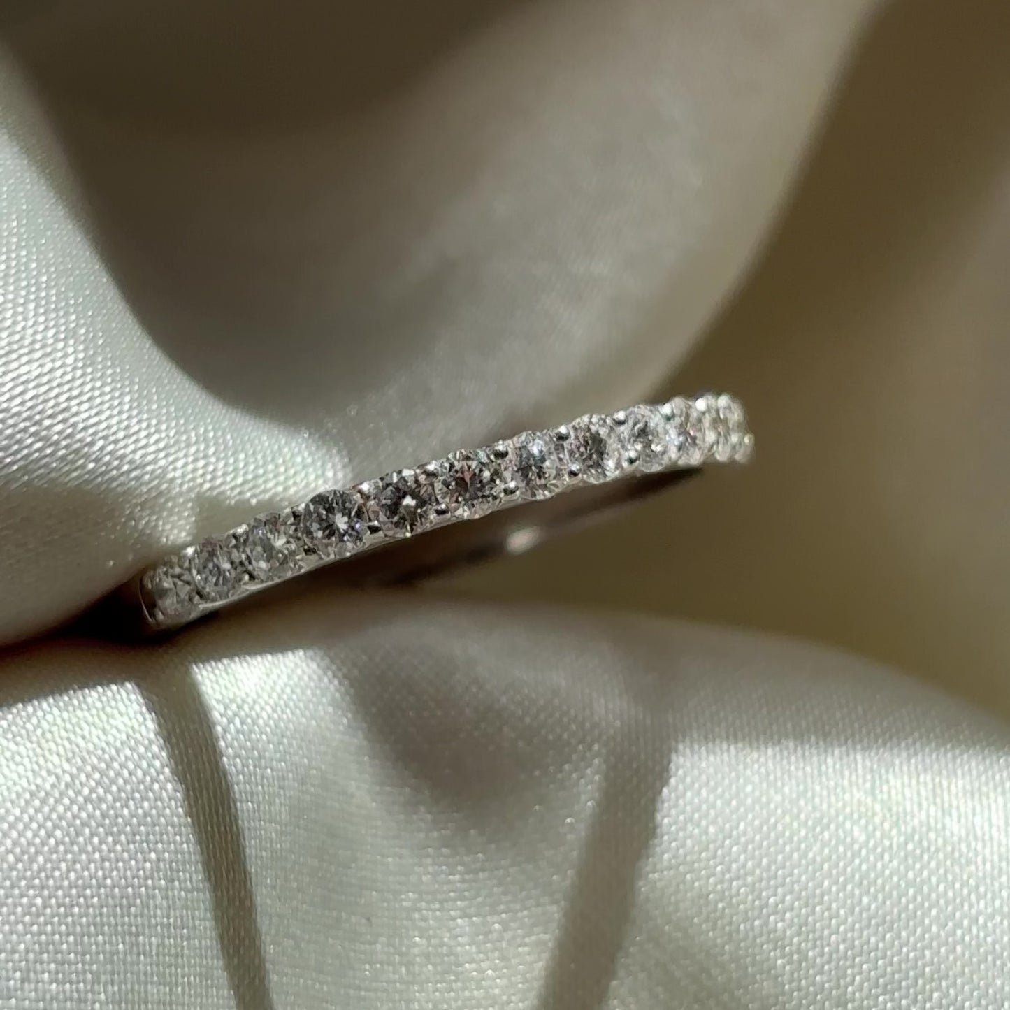 The Ava Ring - Custom Lab Diamond Pavé Wedding Band