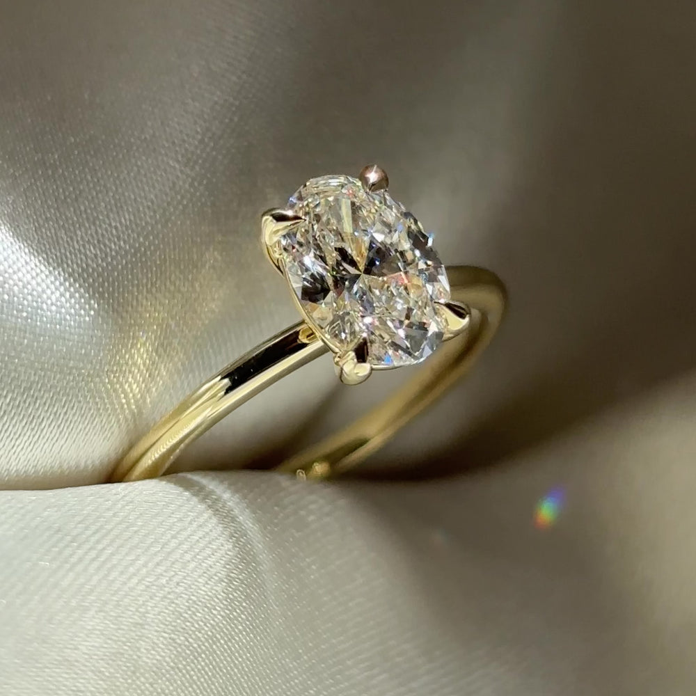 The Luise Ring® - 1.21ct Lab Grown Diamond Oval Solitaire
