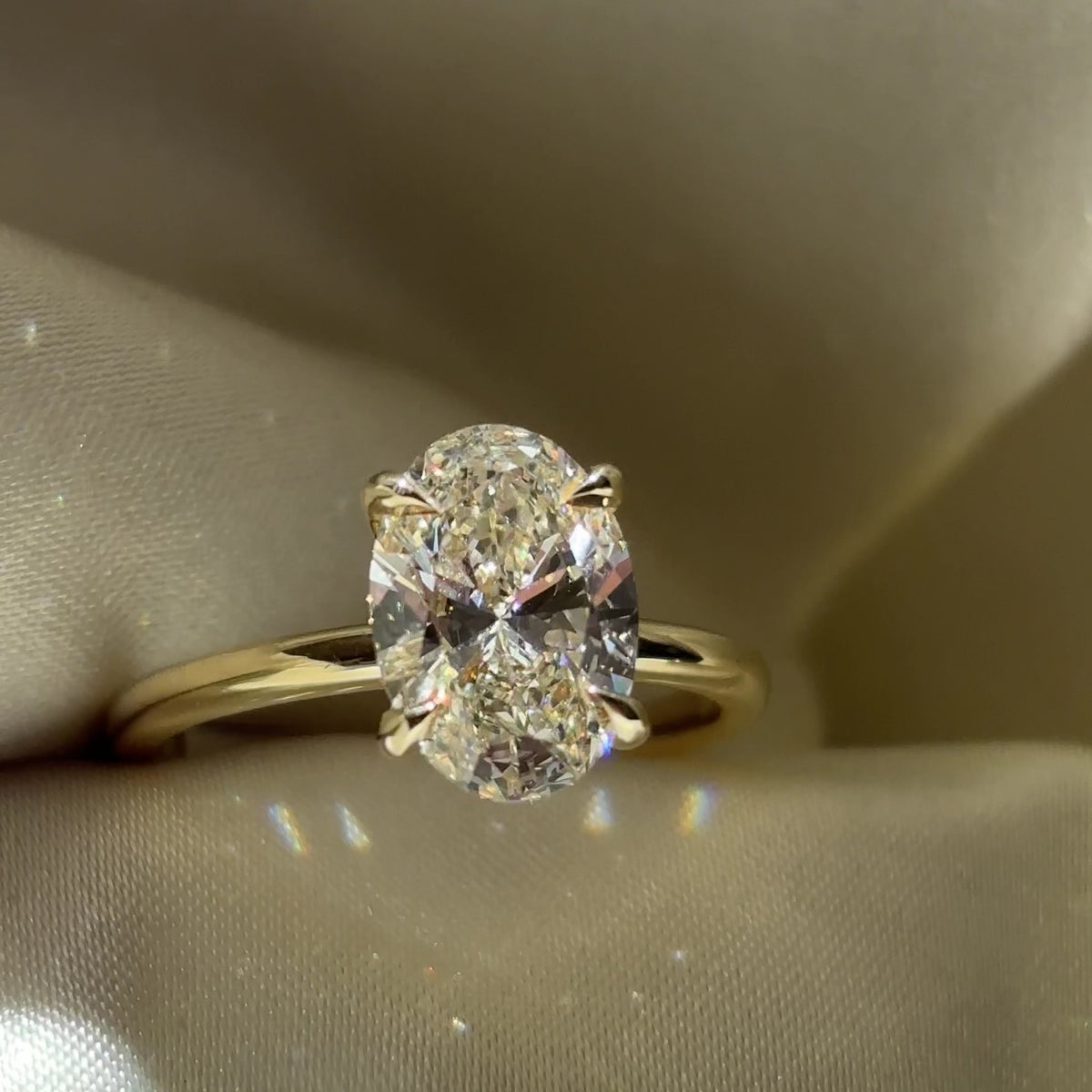 The Luise Ring® - 2.07ct Lab Diamond Oval Solitaire