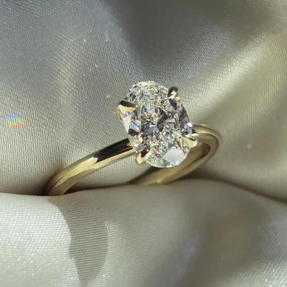 The Luise Ring® - 1.51ct Lab Grown Diamond Oval Solitaire