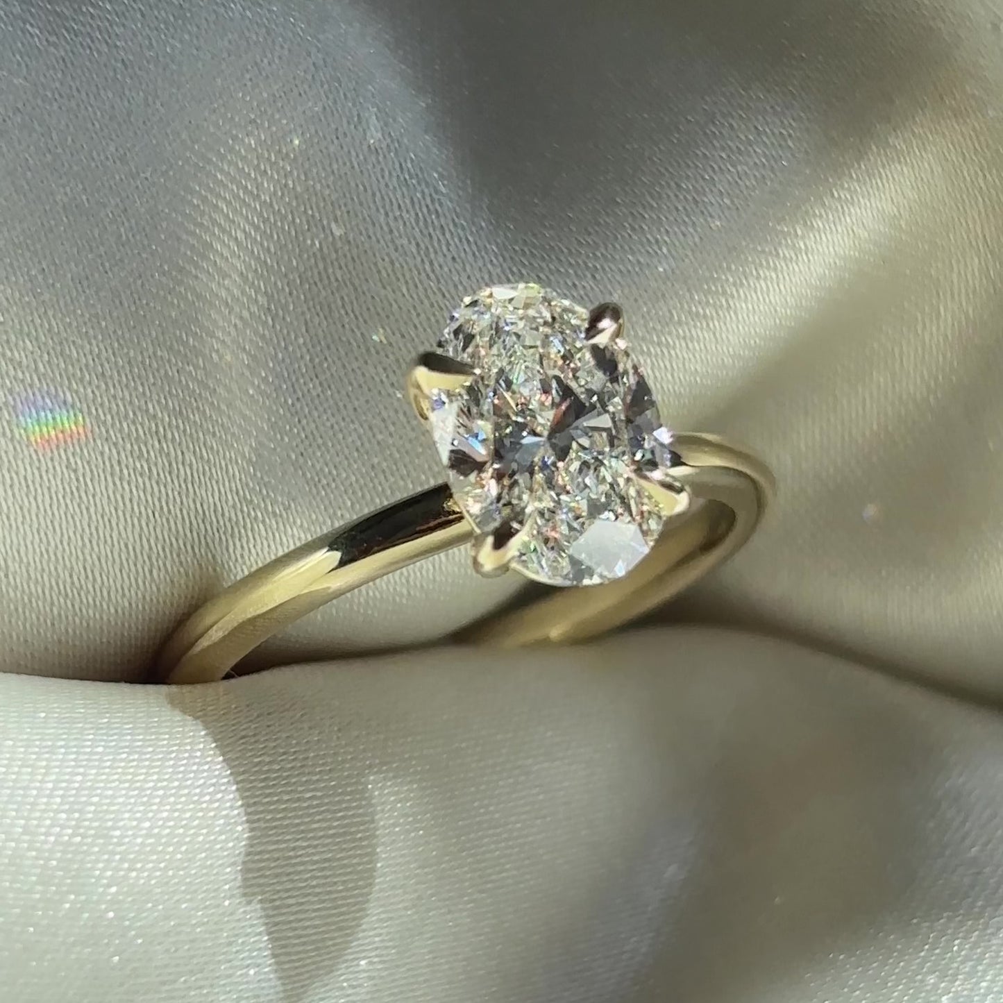 The Luise Ring® - 1.51ct Lab Grown Diamond Oval Solitaire