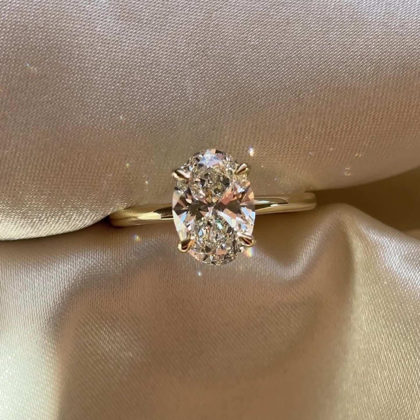 The Luise Ring - 2.01ct Lab Grown Diamond Oval Solitaire