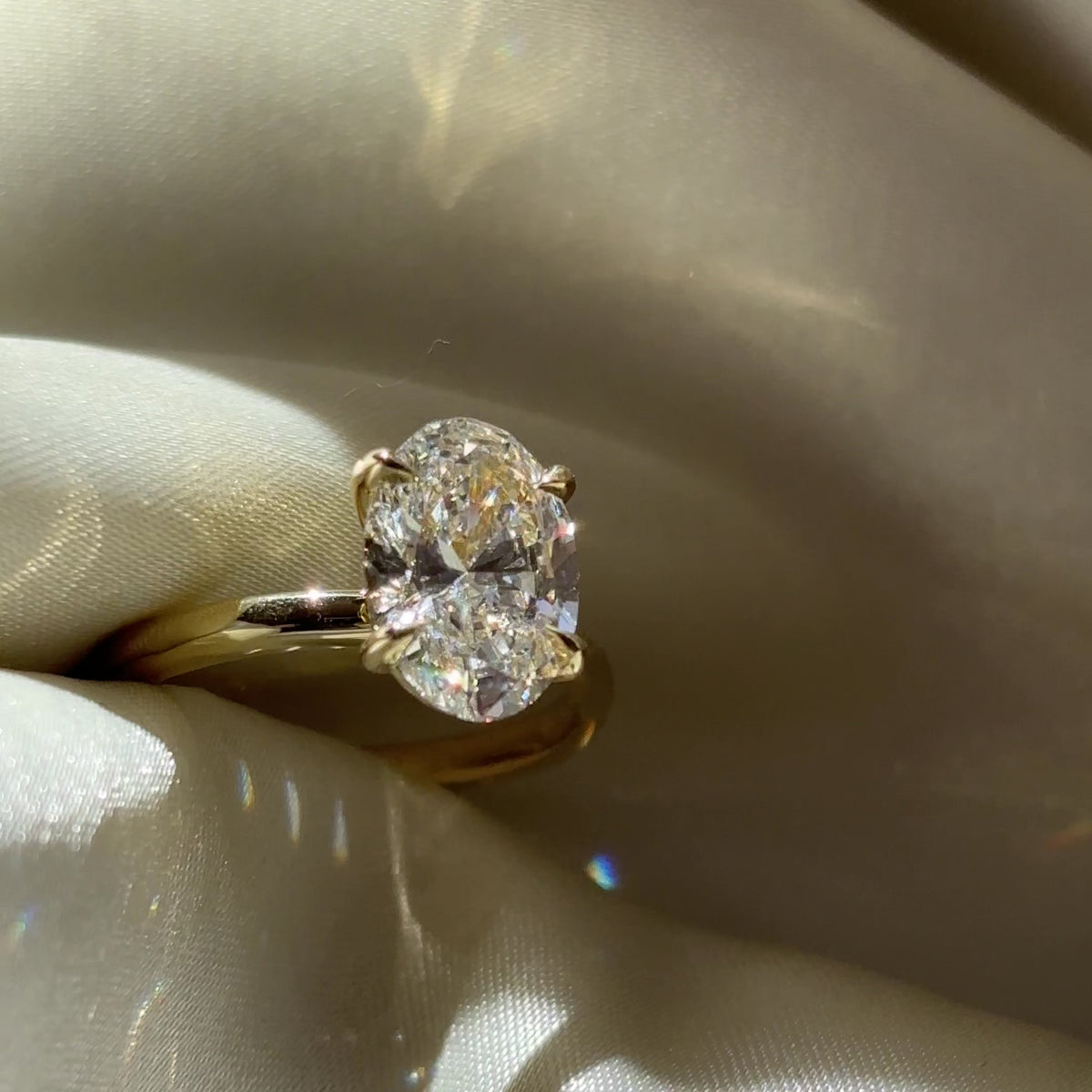 The Luise Ring® - 2.51ct Lab Diamond Oval Solitaire