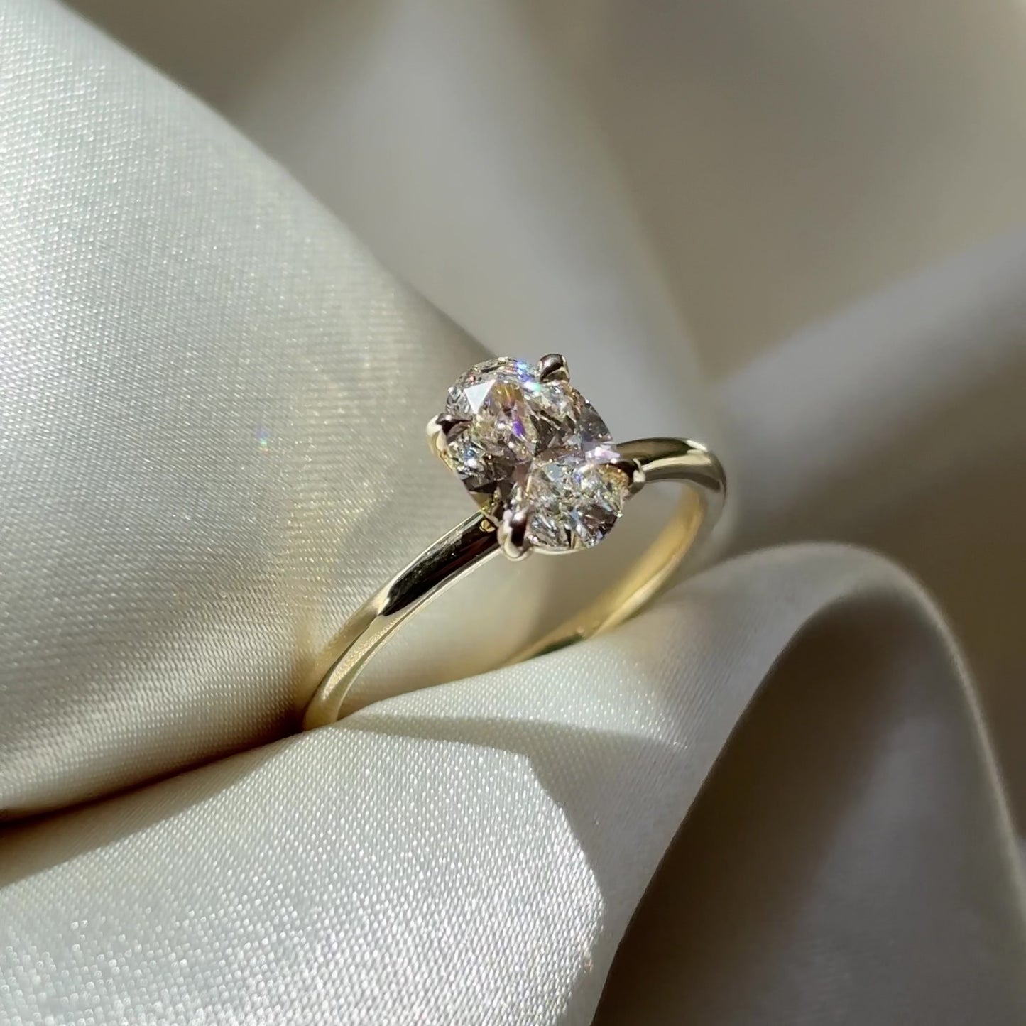 The Luise Ring® - 1.02ct Lab Diamond Oval Solitaire