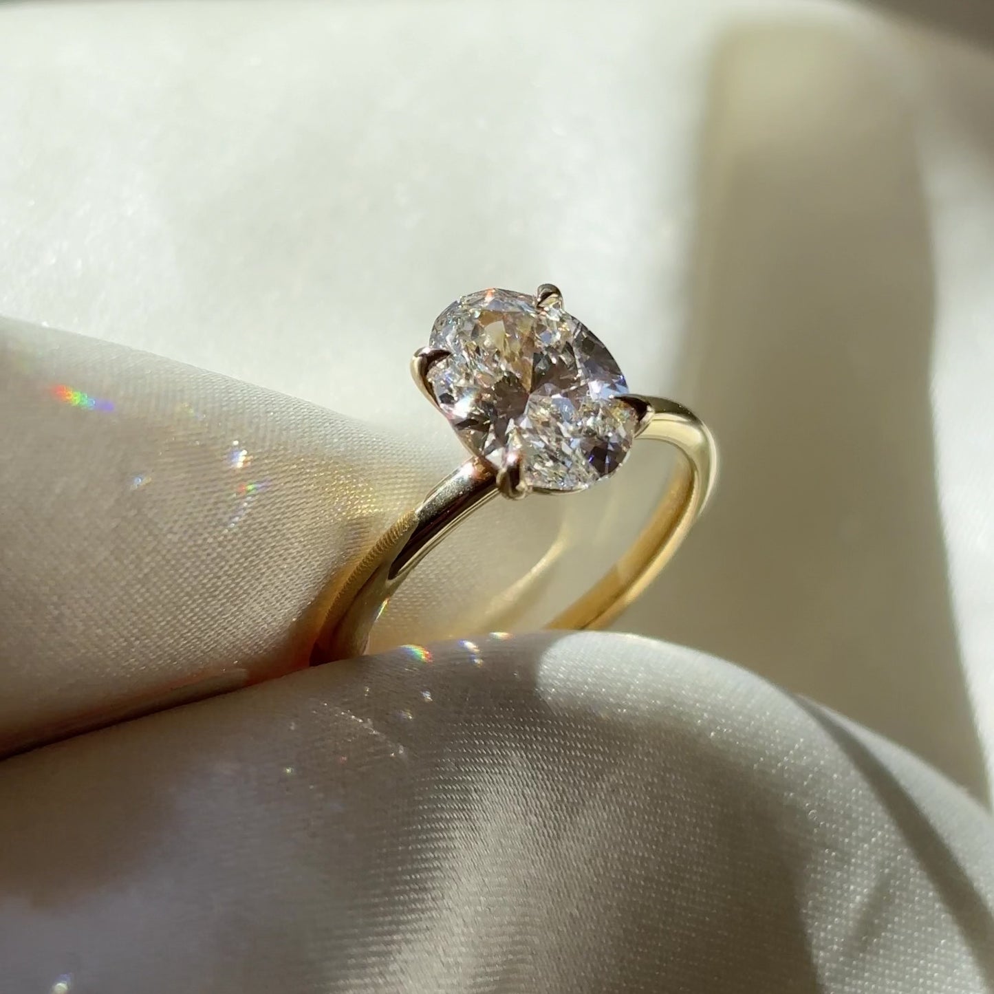 The Luise Ring® - 2.01ct Lab Diamond Oval Solitaire