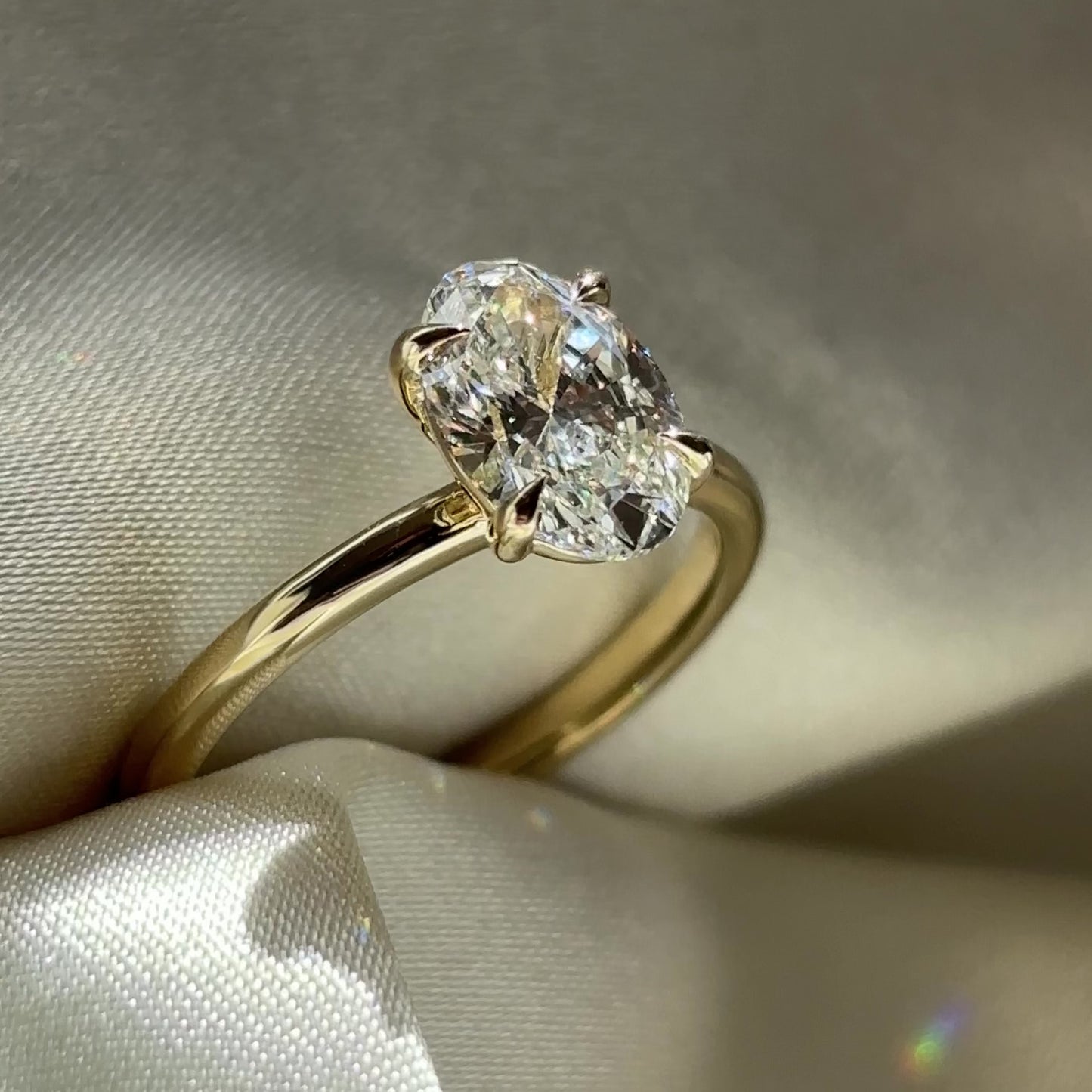 The Luise Ring® - 1.45ct Lab Grown Diamond Oval Solitaire