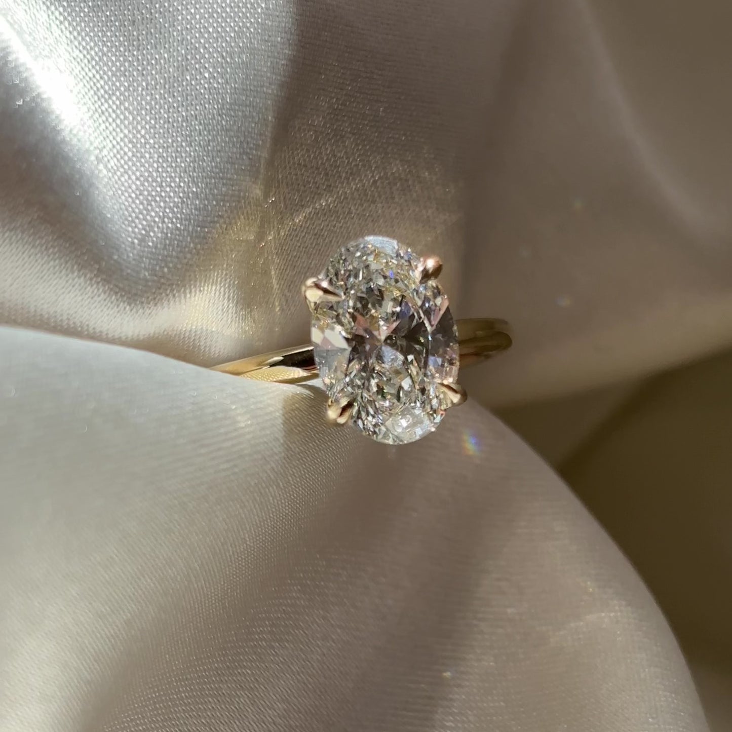 The Luise Ring - 2.04ct Lab Grown Diamond Oval Solitaire