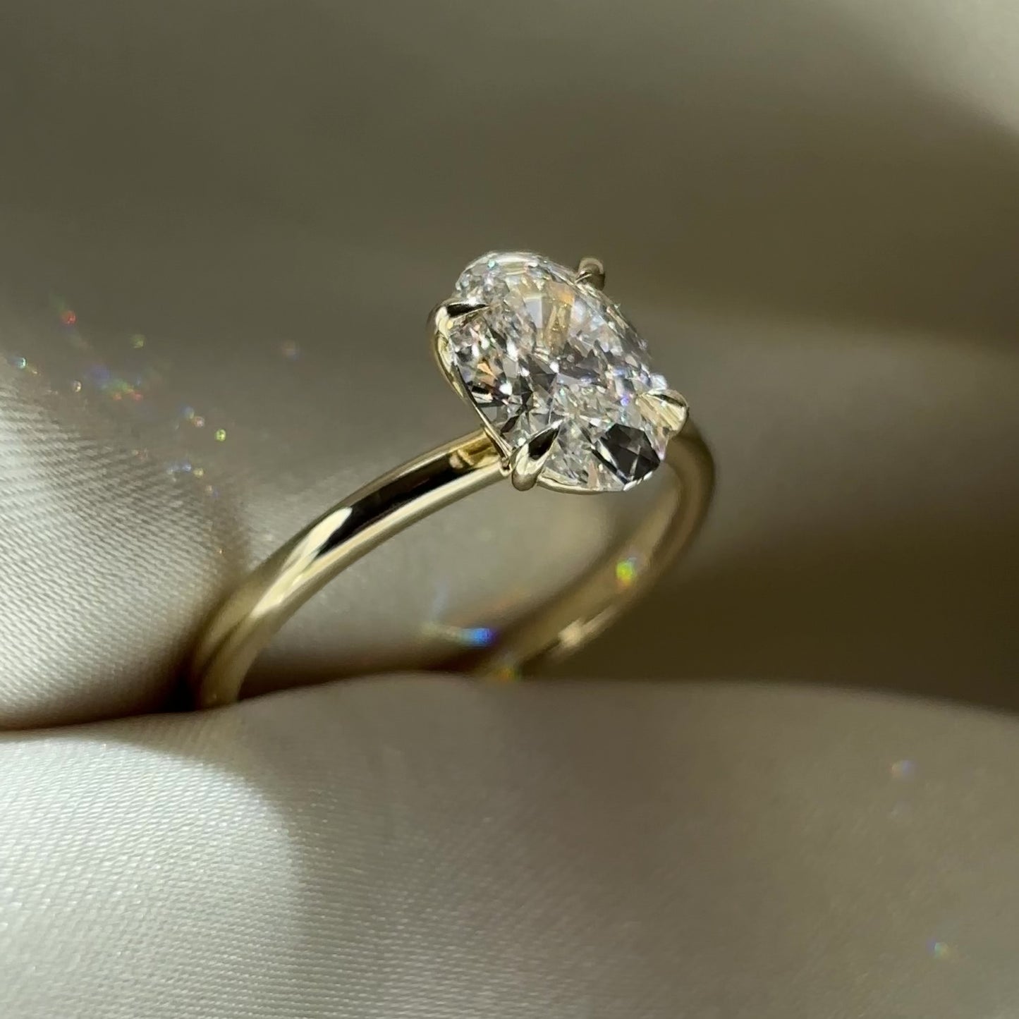 The Luise Ring® - 1.53ct Lab Grown Diamond Oval Solitaire