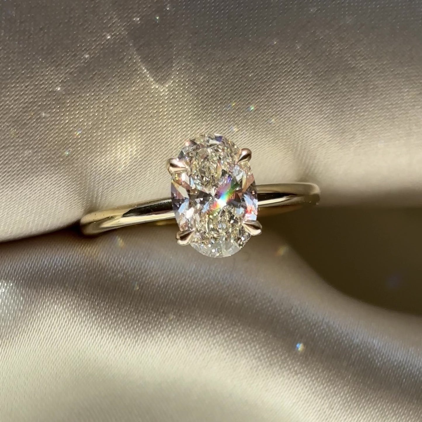The Luise Ring™ - 1.50ct Lab Grown Diamond Oval Solitaire