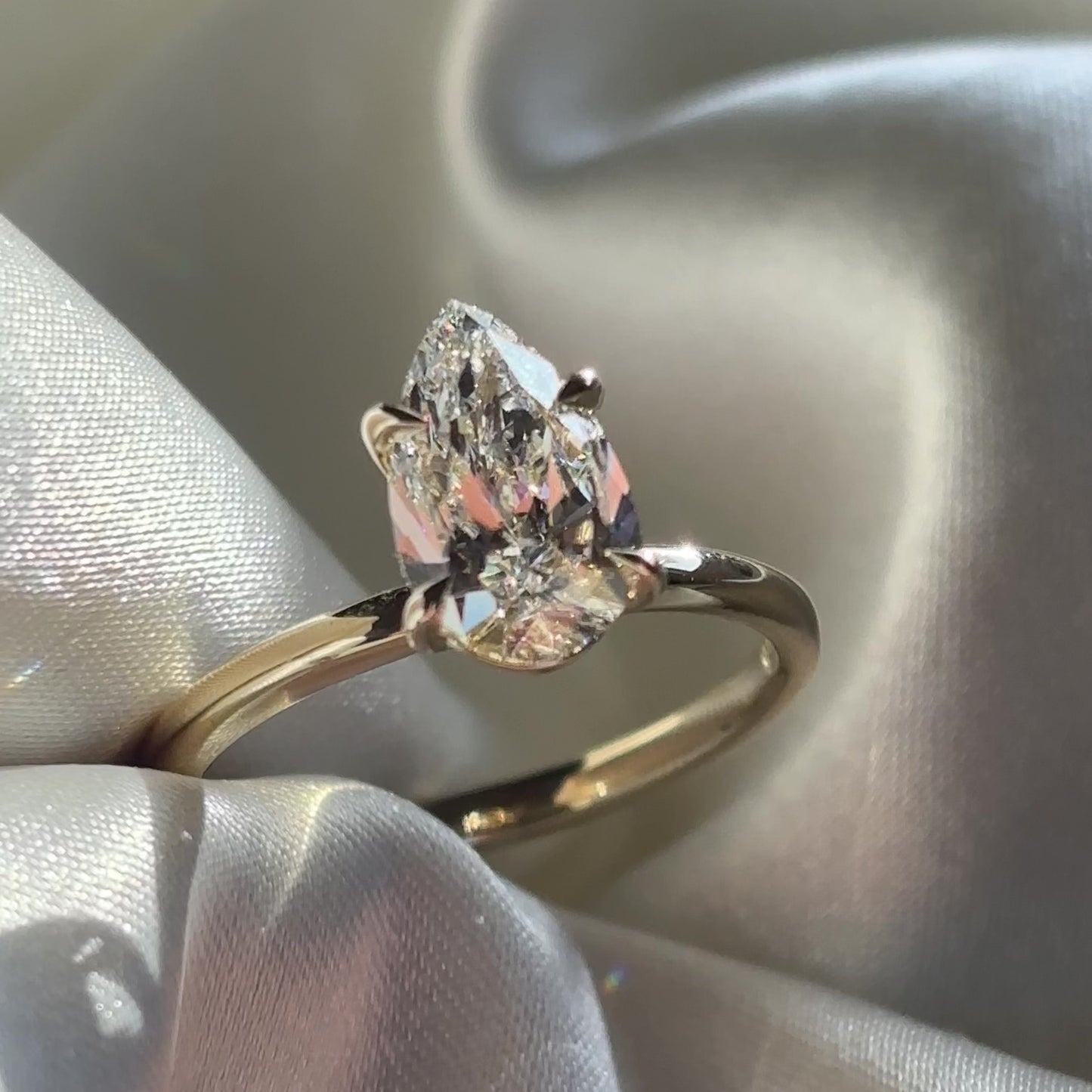 The Sophia Ring - 1.51ct Pear Lab Diamond Solitaire