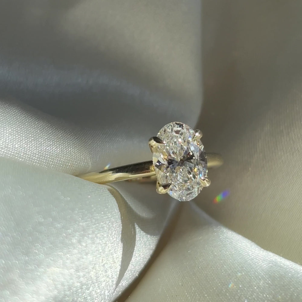 The Luise Ring® - 1.50ct Lab Grown Diamond Oval Solitaire