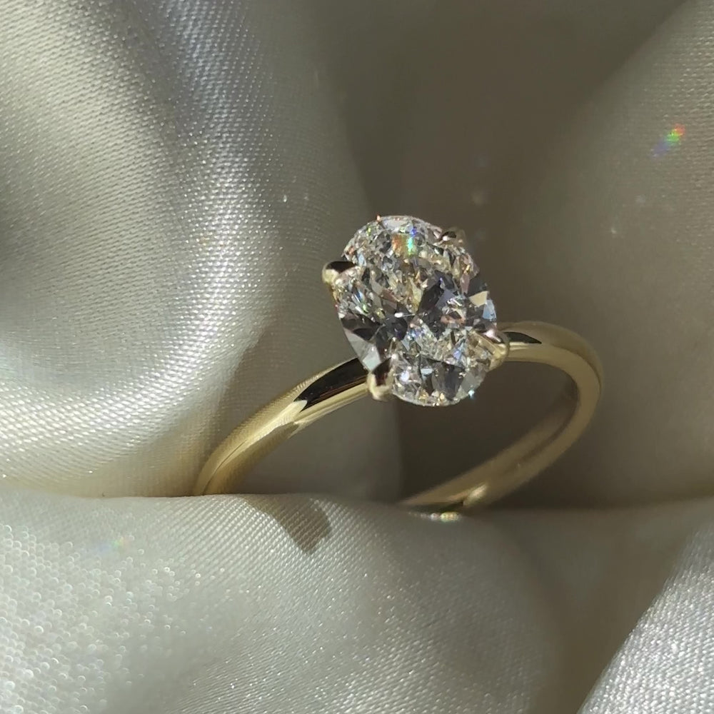 The Luise Ring® - 1.52ct Lab Grown Diamond Oval Solitaire