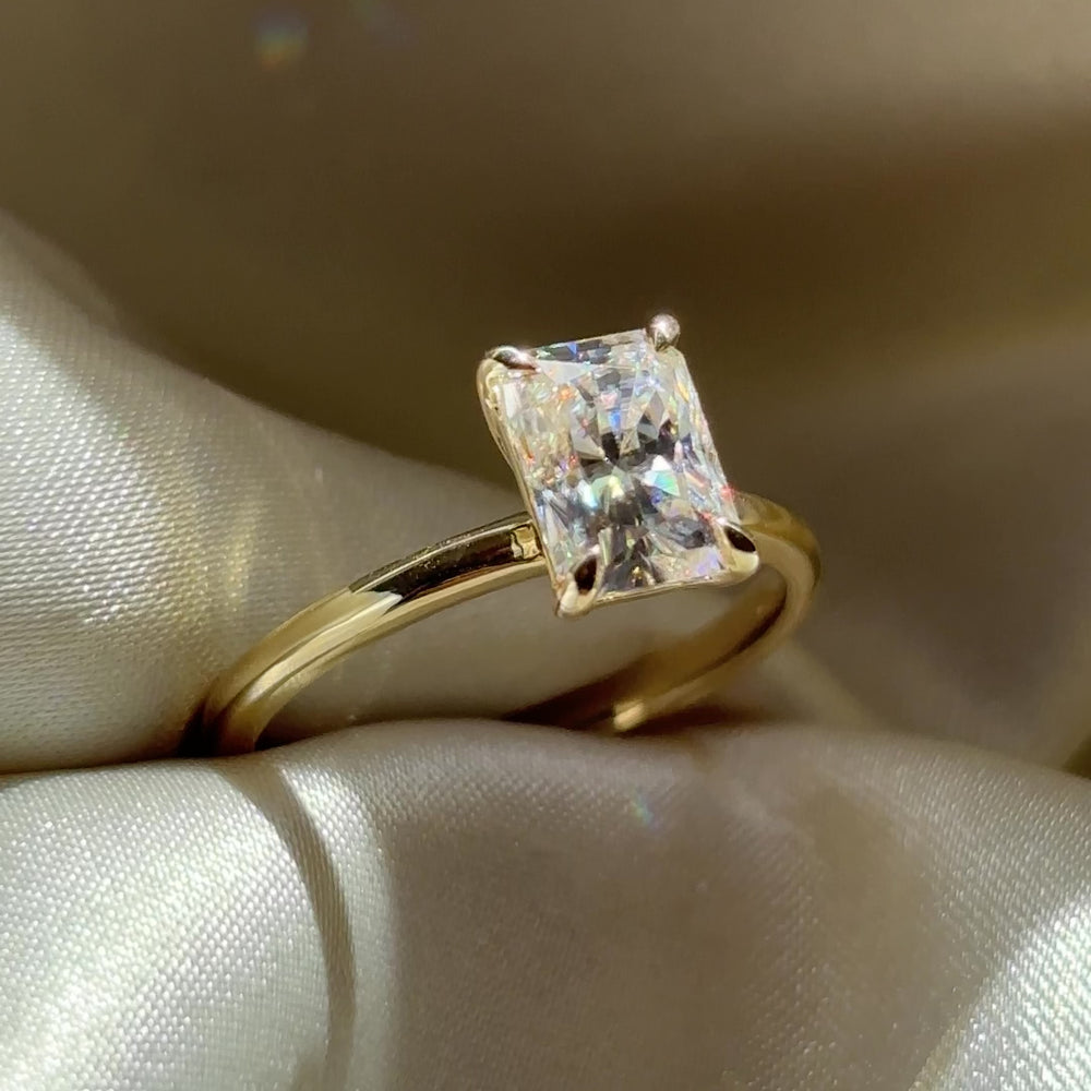 The Vienna Ring - 1.5ct Moissanite Radiant Solitaire