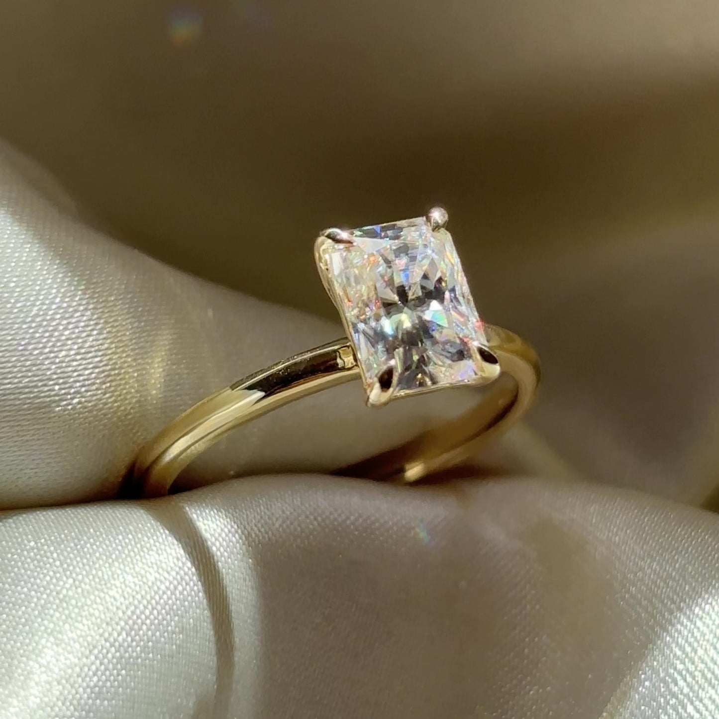 The Vienna Ring - 1.5ct Moissanite Radiant Solitaire