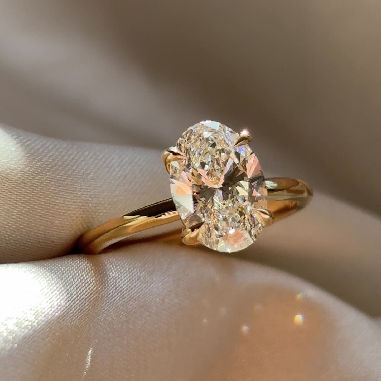 The Luise Ring® - 2.02ct Lab Diamond Oval Solitaire