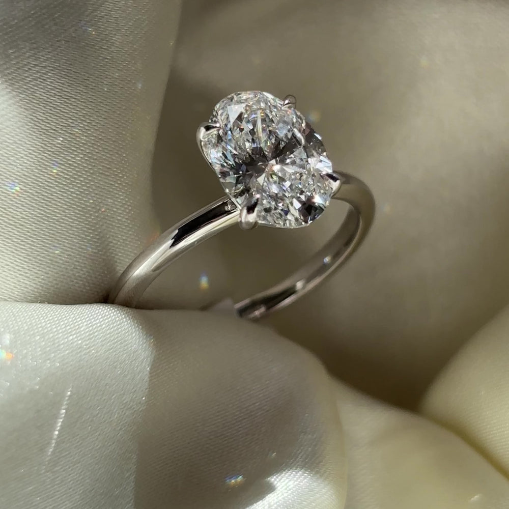 The Luise Ring® - 2.09ct Lab Grown Diamond Oval Solitaire