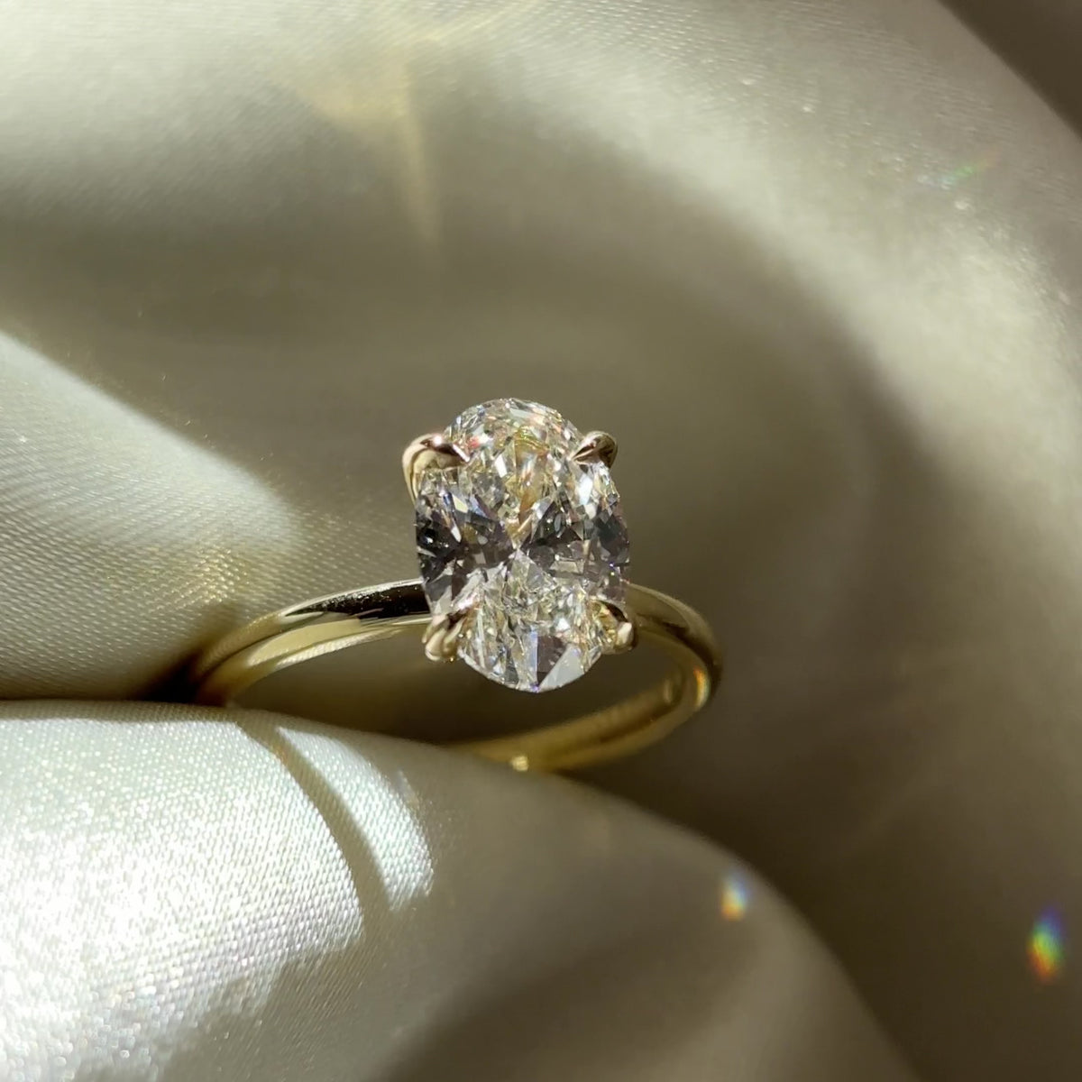 The Luise Ring® - 2.01ct Lab Diamond Oval Solitaire
