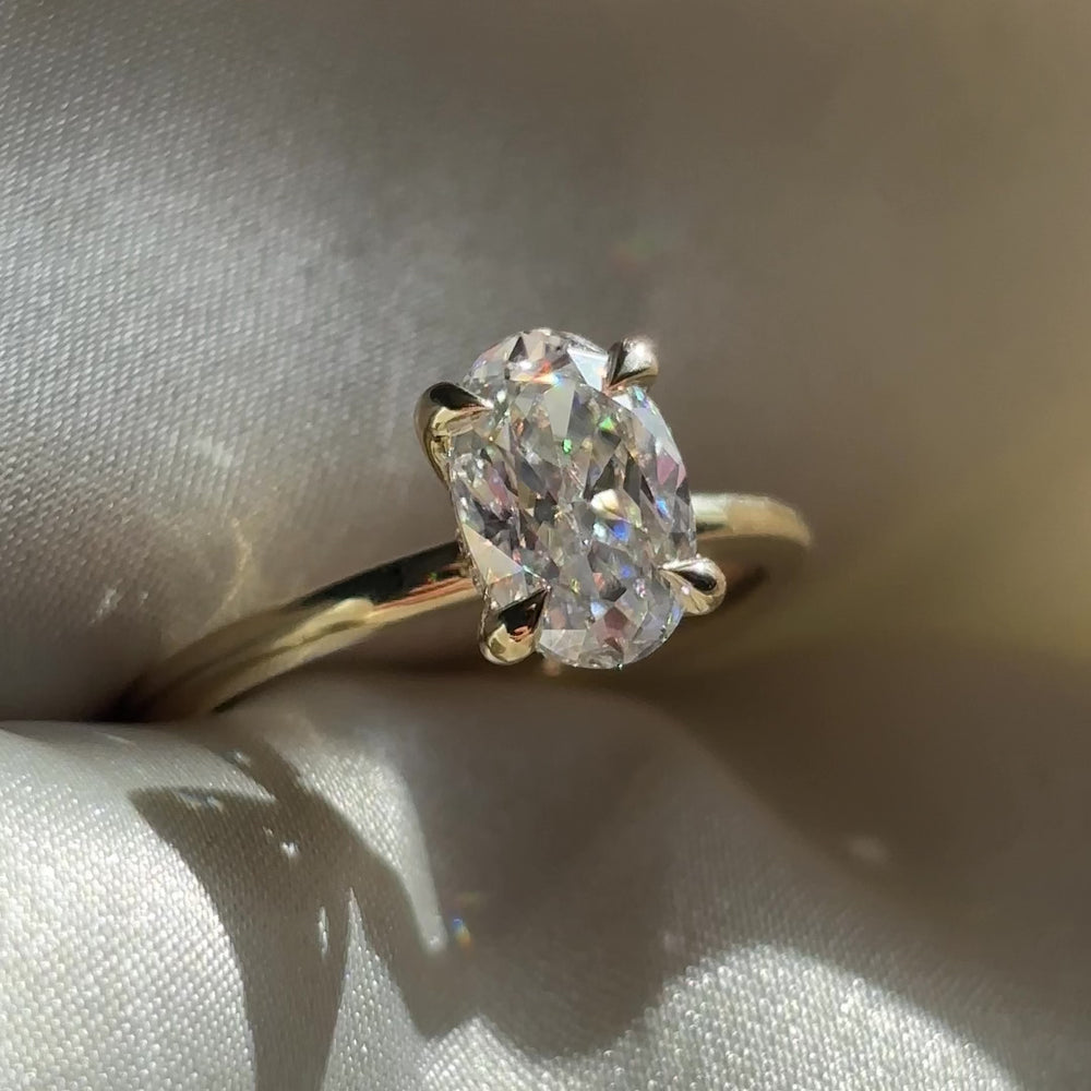 The Luise Ring® - 1.8ct Moissanite Oval Solitaire