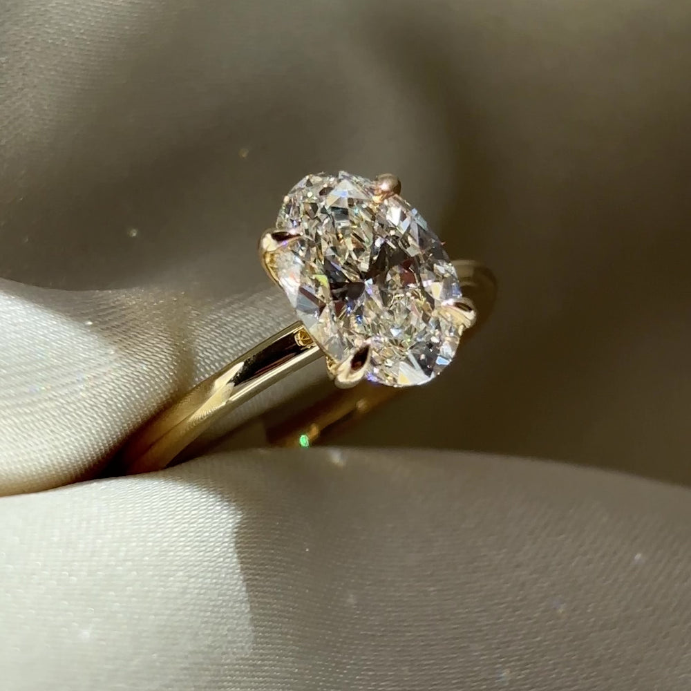 The Luise Ring® - 2.02ct Lab Grown Diamond Oval Solitaire