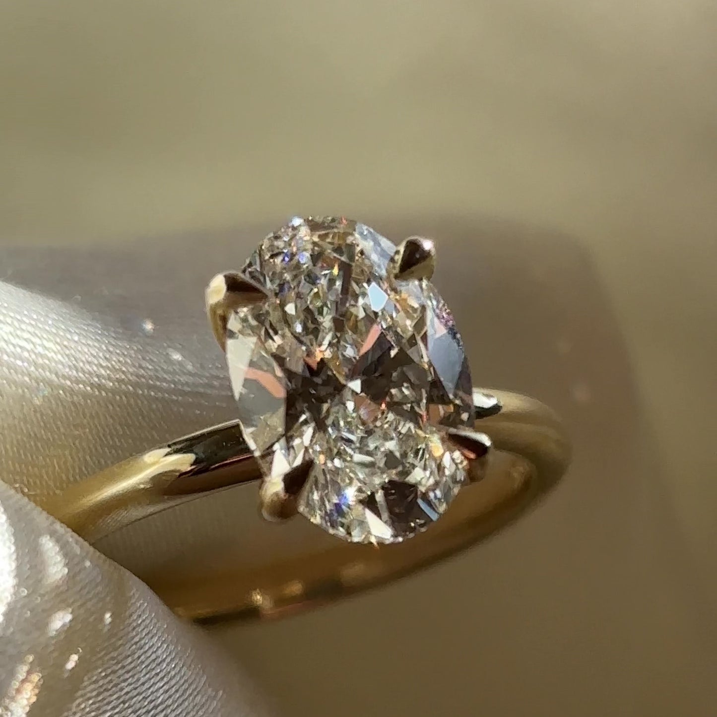 The Luise Ring® - 2.02ct Lab Diamond Oval Solitaire