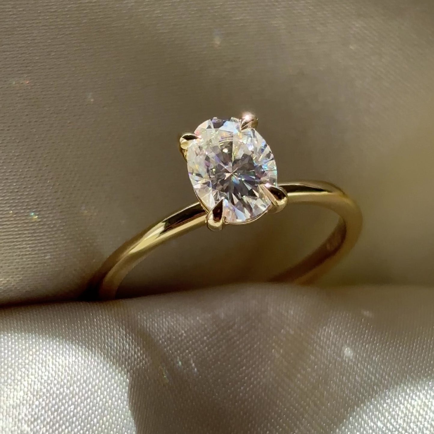 The Luise Ring® - 1.25ct Moissanite Oval Solitaire