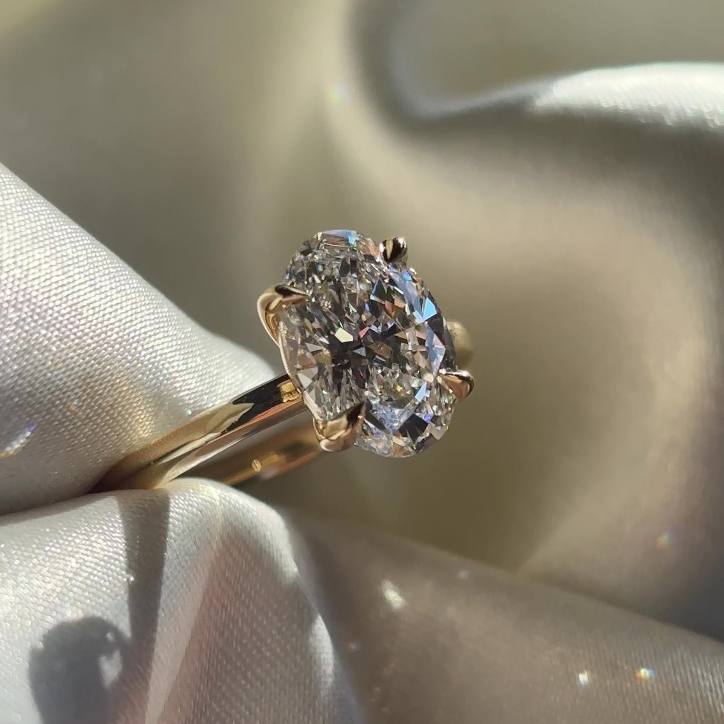 The Luise Ring® - 2.08ct Lab Diamond Oval Solitaire