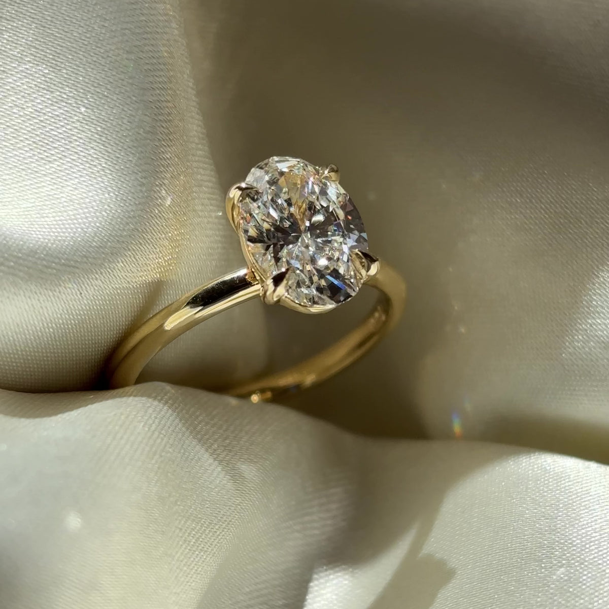 The Luise Ring® - 2.02ct Lab Diamond Oval Solitaire