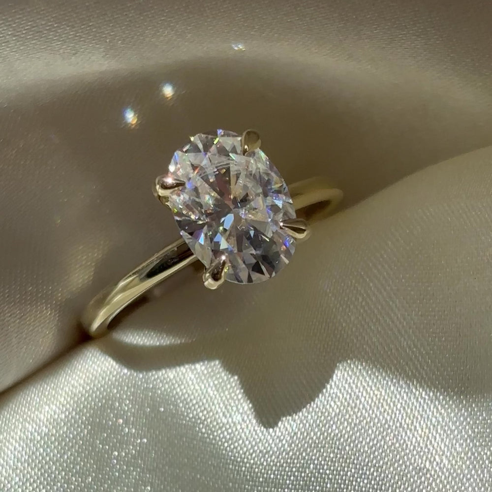 The Luise Ring™ - 2.5ct Moissanite Oval Solitaire