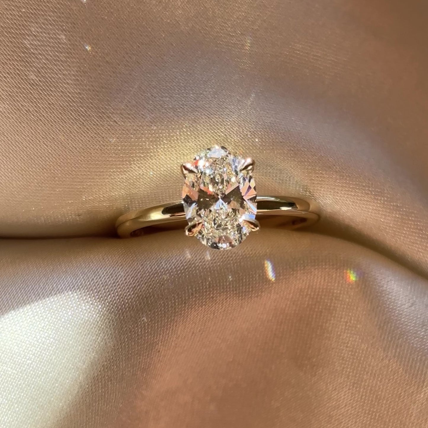The Luise Ring - 1.51ct Lab Grown Diamond Oval Solitaire