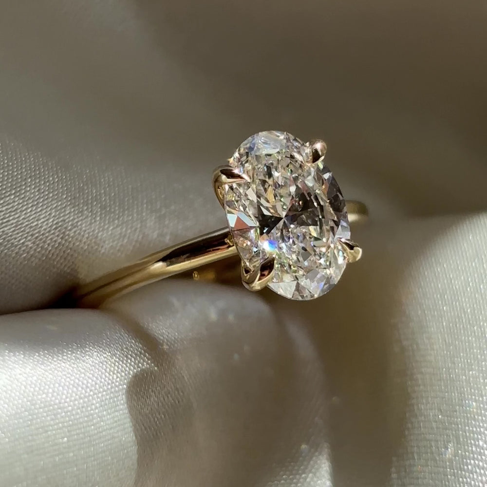 The Luise Ring® - 2.01ct Lab Grown Diamond Oval Solitaire