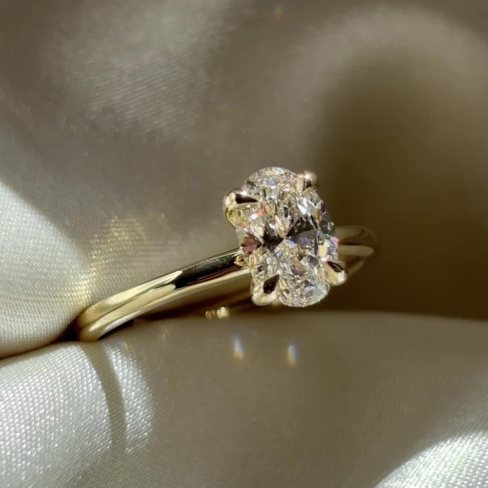 The Luise Ring® - 1.06ct Lab Grown Diamond Oval Solitaire