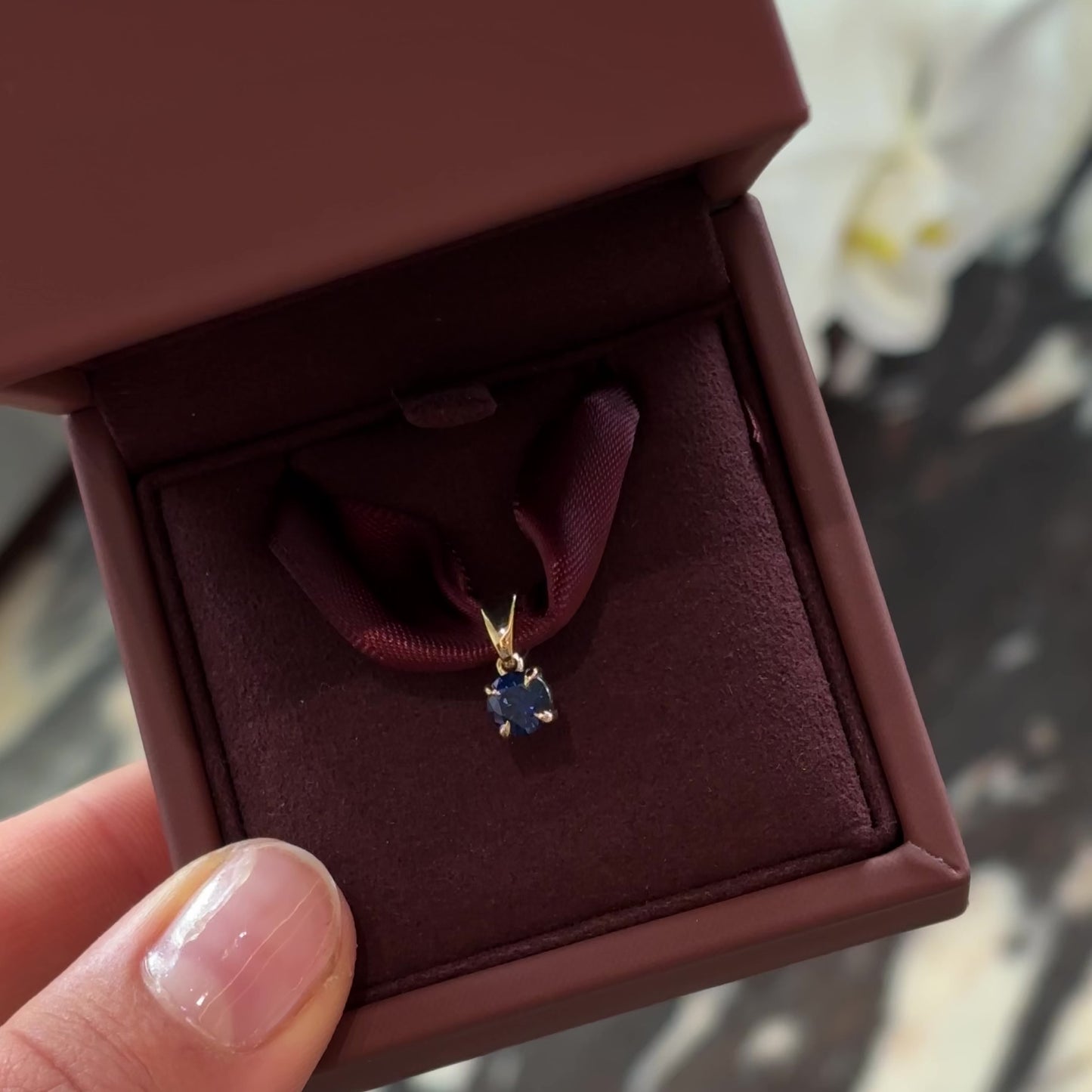 The Signature Birthstone Pendant - Sapphire (September)