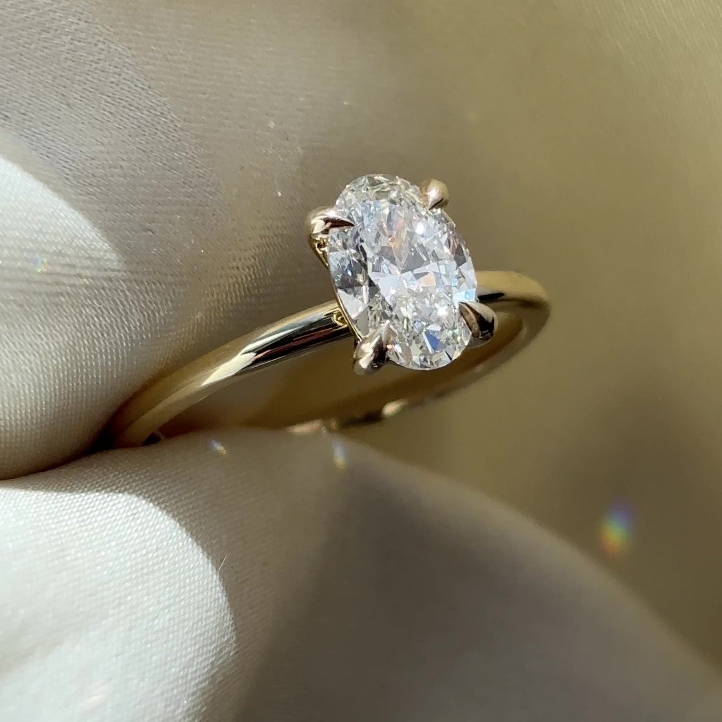 The Luise Ring® - 1.02ct Lab Grown Diamond Oval Solitaire