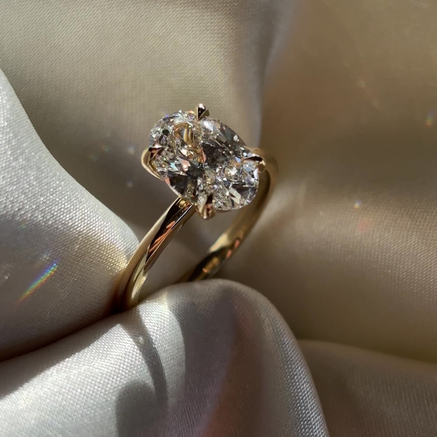 The Luise Ring® - 2.04ct Lab Diamond Oval Solitaire