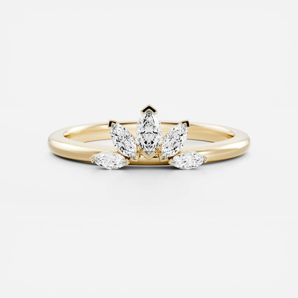 
                      
                        The Soleil Ring - Crown Wedding Band
                      
                    